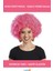 Pembe Kıvırcık Afro Parti Peruğu Eğlenceli ve Dikkat Çekici 1