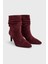 Süet Topuklu Bot Bordo 11644363001 2