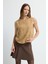 Kabartma Desenli Triko Süveter Camel 16745372000 4