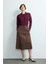 Moda Tutkusu Süet Midi Etek Kahve 127M2273000 3