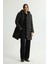 Cepli Uzun Şişme Mont Siyah 152L9394000 5