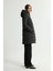 Cepli Uzun Şişme Mont Siyah 152L9394000 6