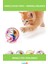 Kafesli Renkli Fareli Kedi ve Köpek Oyun Topu 6 cm 1