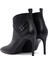 Kadın Siyah Fermuarlı Ince Topuklu Deri Bot 25WFD133118 7