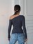 Kadın Tek Omuz Kayık Yaka Modal Kumaş Body 2