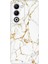 Oppo A5 5g Kılıf Desenli Silikon Baskılı Kapak Sarı Beyaz Mermer 1