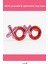 Kırmızı Renk Xoxo Yazılı Parti Gözlüğü 2