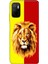 Xiaomi Redmi Note 10 5g Kılıf Silikon Tioserisi Sarı Kırmızı Parçalı Aslan 1