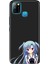 Infinix Smart 5 Kılıf Silikon Tioserisi Desenli Resimli - Mavi Anime Kız 1