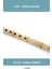 Doğal Bambu Malzeme 30 cm Melodika Flüt 1