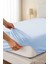 Çift Kişilik Düz Penye %100 Pamuklu Lastikli Çarşaf 180X200 Newsheet Mavi 2