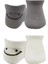 2'li Sneakers Smile Penye Çorap BS20106 Gri Ekru 2