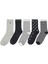 Love 5 Lı Skt-W 5pr Grı Multı Kadın Soket Çorap 1