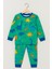 Erkek Çocuk Likralı Penye Kaliteli Dinozor Baskılı Pijama Takımı 3