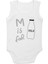 Beyaz “m Is For Milk” Baskılı Kolsuz Bebek Body – Pamuklu Rahat Kumaş 3-6 Ay 2