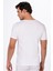 Pamuklu Modal V Yaka Kısa Kollu Tişört Fanila | Beyaz K11143 5