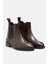 Kahverengi Hakiki Deri Lastikli Chelsea Kadın Bot 4