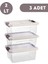 Saklama Kutusu 3 Adet 2 Lt Saklama Kabı Düzenleme Gıda ile Temas Uyumlu 1