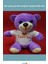 Mor I Love You Tişörtlü Peluş Ayıcık 25 cm 2