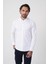 Erkek Uzun Kollu Regular Fit Beyaz Gömlek GMOKS252100_01 2