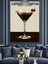 Espresso Martini Kokteyl Içecek Dekoratif Kanvas - Mdf Ahşap Tablo 1