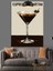 Espresso Martini Kokteyl Içecek Dekoratif Kanvas - Mdf Ahşap Tablo 2