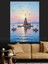 Istanbul Kız Kulesi ve Gemiler Dekoratif Kanvas - Mdf Ahşap Tablo 4