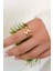 Altın Renk Zincir ve Dalgalı Form 2'li Kadın Yüzük Set 3