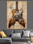Kızgın Grunge Gitar Tasarım Dekoratif Kanvas - Mdf Ahşap Tablo 2
