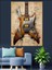 Kızgın Grunge Gitar Tasarım Dekoratif Kanvas - Mdf Ahşap Tablo 4