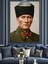 Mustafa Kemal Atatürk Askeri Portresi Dekoratif Kanvas - Mdf Ahşap Tablo 1
