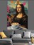 Kahve Içen Lisa Dekoratif Kanvas - Mdf Ahşap Tablo 3
