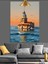 Kız Kulesi Deniz Günbatımı Dekoratif Kanvas - Mdf Ahşap Tablo 3