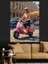 Pembe Scooter Şehir Sürüşü Dekoratif Kanvas - Mdf Ahşap Tablo 2