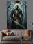 Karanlık Ormanda Zırhlı Şövalye Kılıç Tutuyor Dekoratif Kanvas - Mdf Ahşap Tablo 5