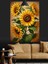 Ayçiçeği Buketi Dekoratif Kanvas - Mdf Ahşap Tablo 1