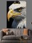 Beyaz Başlı Kartal Portresi Dekoratif Kanvas - Mdf Ahşap Tablo 2