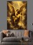 Altın Kanatlı Melek Figürü Dekoratif Kanvas - Mdf Ahşap Tablo 5