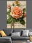Yavruaçzı Turuncu Gül Solfej Kağıdı Fon Dekoratif Kanvas - Mdf Ahşap Tablo 1