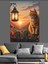 Kedi Fener Işığında Oturuyor Dekoratif Kanvas - Mdf Ahşap Tablo 3