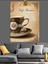 Egzotik Klasik Kahve Fincanı Dekoratif Kanvas - Mdf Ahşap Tablo 4