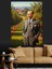 Mustafa Kemal Atatürk ve Bahçe Dekoratif Kanvas - Mdf Ahşap Tablo 4