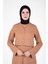 Ceketli Örme Elbise Takım Bej 9472 5