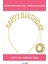 Altın Renk Kristal Taşlı Parlak Happy Birthday Taç 1
