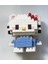 Bricks Hello Kitty ve Cinnemorol Karakter Figürü 3D Yapboz Puzzle Yapı Oyuncakları Mini Blok 2li Set 9