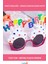 Happy Birthday Beyaz Fuşya Parti Gözlüğü 12X7 cm 1