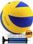 Yapıştırma Voleybol Topu Pompalı Set Soft Touch Iç-Dış Mekan Uygun 8 Panel Mavi 280 Gram 1