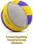 Yapıştırma Voleybol Topu Pompalı Set Soft Touch Iç-Dış Mekan Uygun 8 Panel Mavi 280 Gram 4
