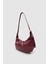 Lilsa Ayarlanabilir Askılı Yumuşak Form Baget Omuz Çantası Bordo 3