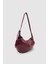 Lilsa Ayarlanabilir Askılı Yumuşak Form Baget Omuz Çantası Bordo 5